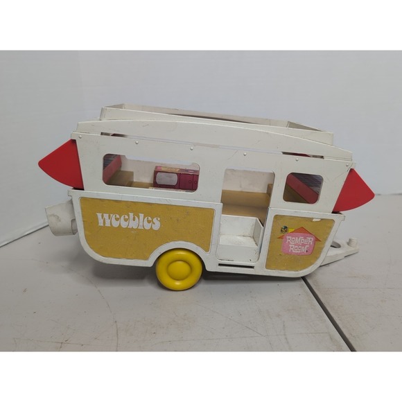 Vintage 1972 Romper Room Weebles Wobbles Popup Camper Hasbro - Picture 4 of 7